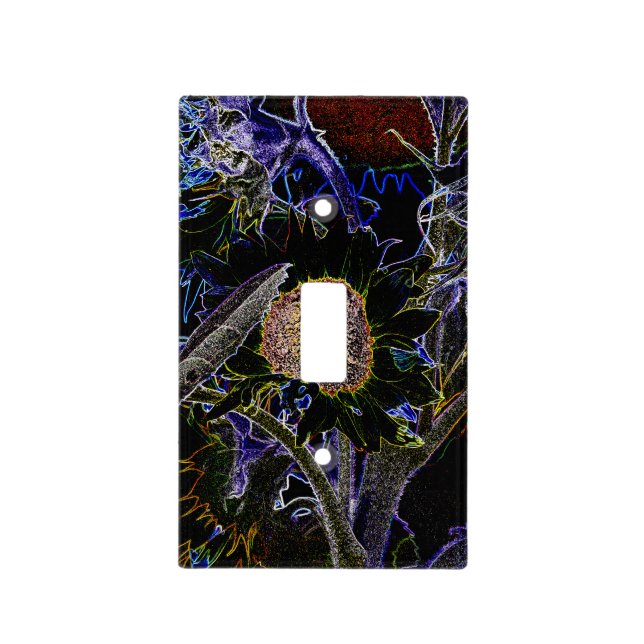 SUNFLOWERS LIGHT SWITCH COVER (Front)