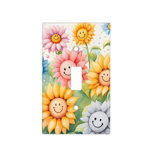 Sunflowers Light Switch Cover Plate For Kids Room