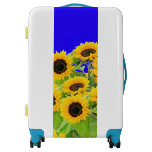 Sunflowers Luggage Ukraine Flag Colors