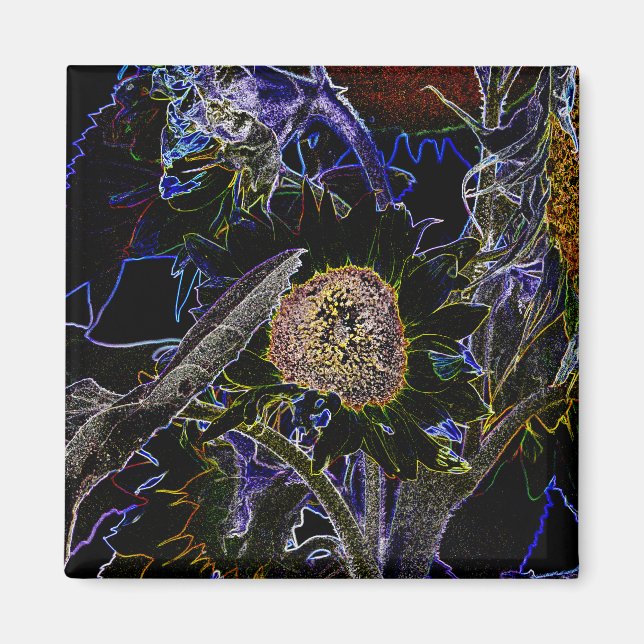 SUNFLOWERS MAGNET (Front)