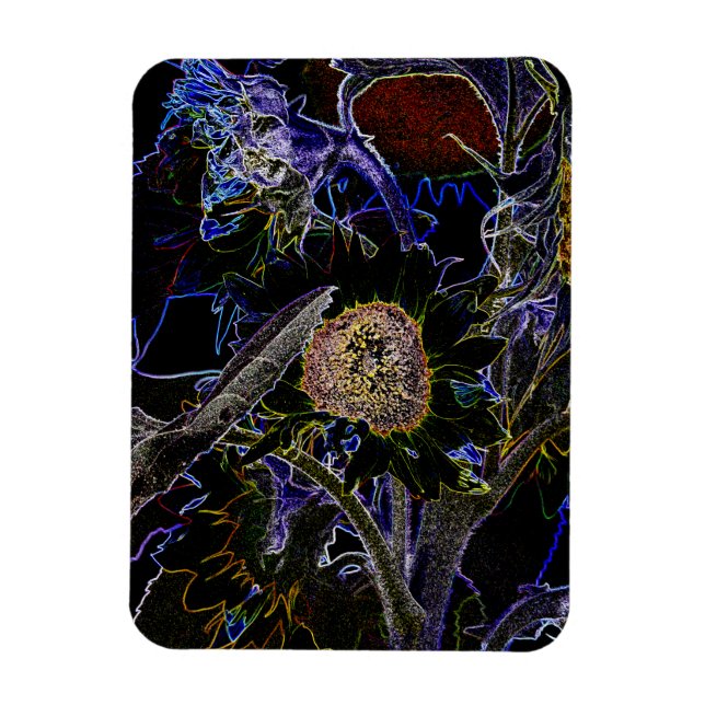 SUNFLOWERS MAGNET (Vertical)