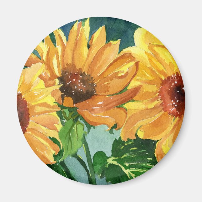 Sunflowers Magnet (Front)