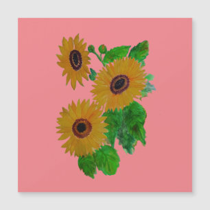 sunflowers Magnetic Card