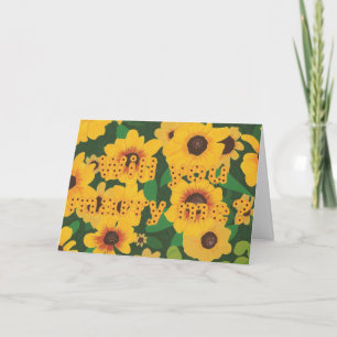 Sunflowers Marriage Proposal Card