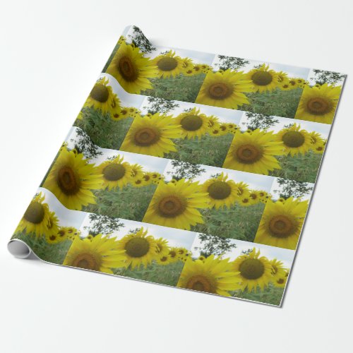 Sunflowers Matte Wrapping Paper