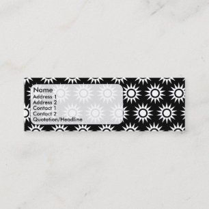 sunflowers mini business card