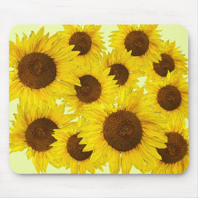 Sunflowers  mouse pad (Front)