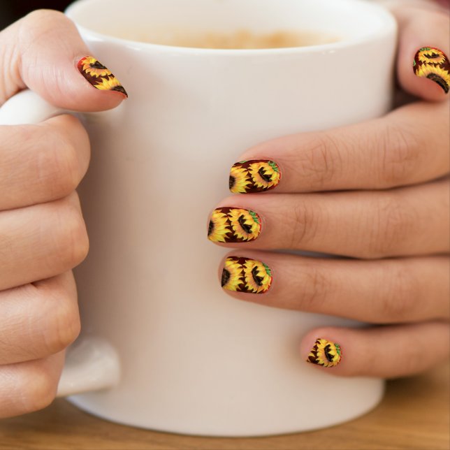 Sunflowers Nail Art (Insitu - Mug)
