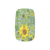 Sunflowers Nail Art Decals (Left Thumb)