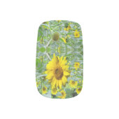 Sunflowers Nail Art Decals (Right Thumb)