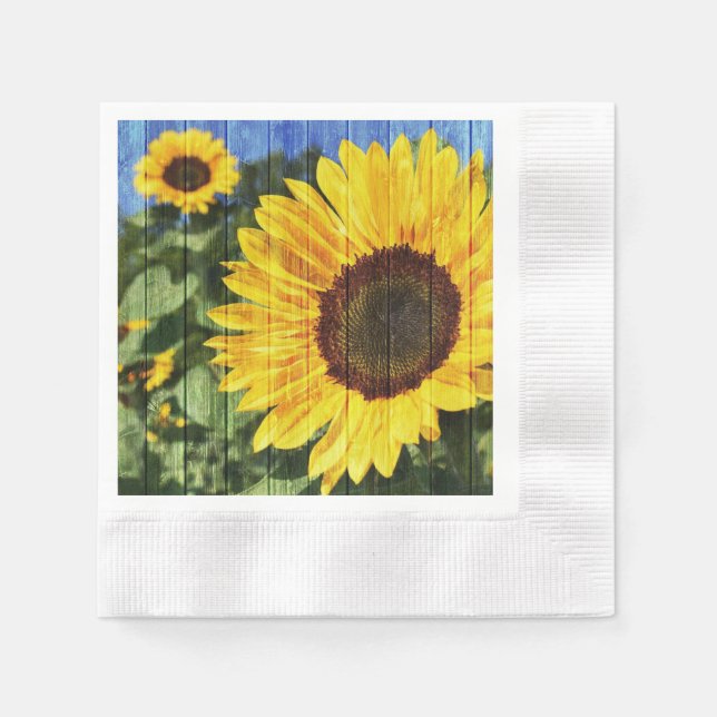 Sunflowers  napkins (Front)