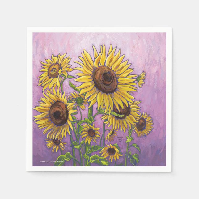 Sunflowers Napkins (Front)