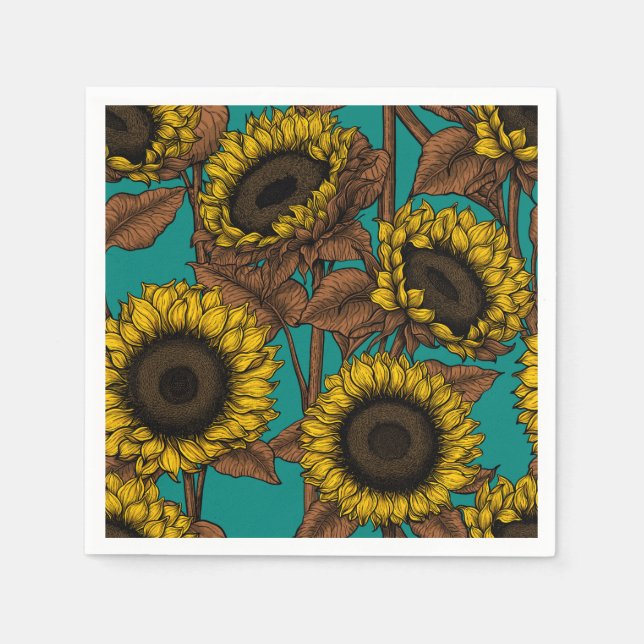 Sunflowers Napkins (Front)