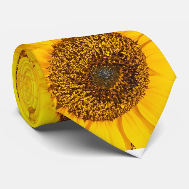 Sunflowers Neck Tie (Rolled)