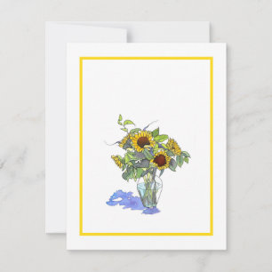 Sunflowers Note Card