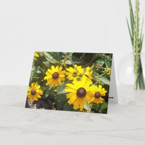 Sunflowers Notecard