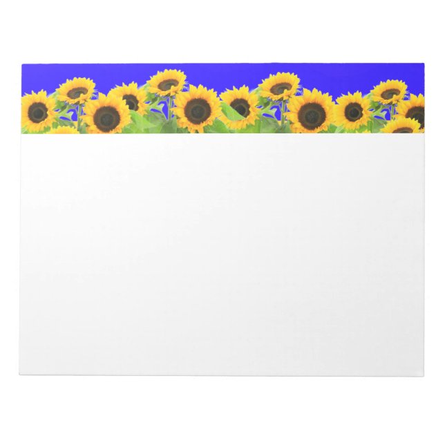 Sunflowers Notepad (Front)