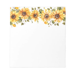 Sunflowers Notepad