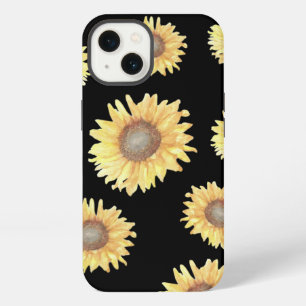 Sunflowers on Black iPhone 13 Case