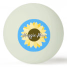 Sunflowers on Blue ping pong ball Sunflowers on Blue ping pong ball