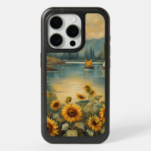 Sunflowers on the Lake iPhone 15 Pro Case