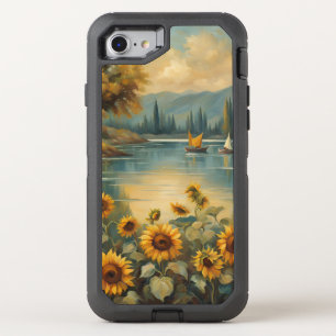 Sunflowers on the Lake OtterBox Defender iPhone SE/8/7 Case