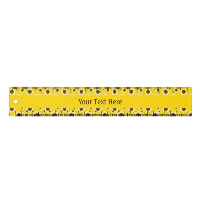 Sunflowers on Yellow Ruler (Front)
