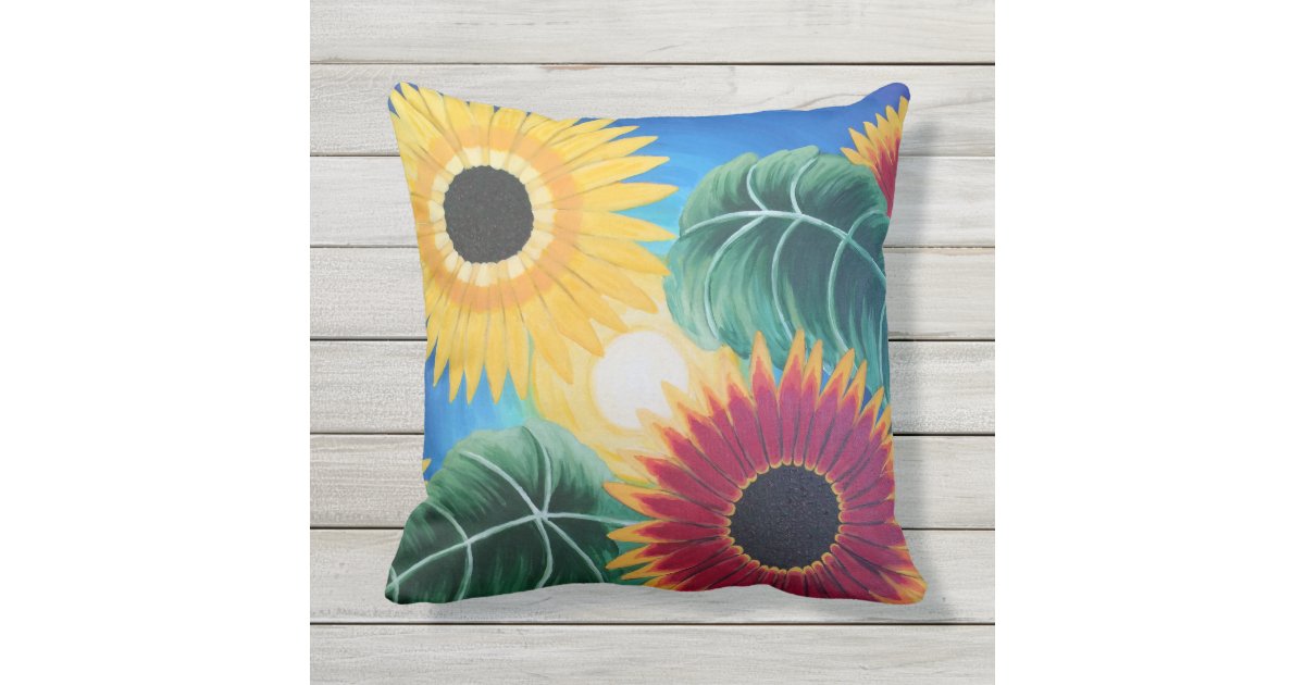 "Sunflowers" Outdoor Pillow