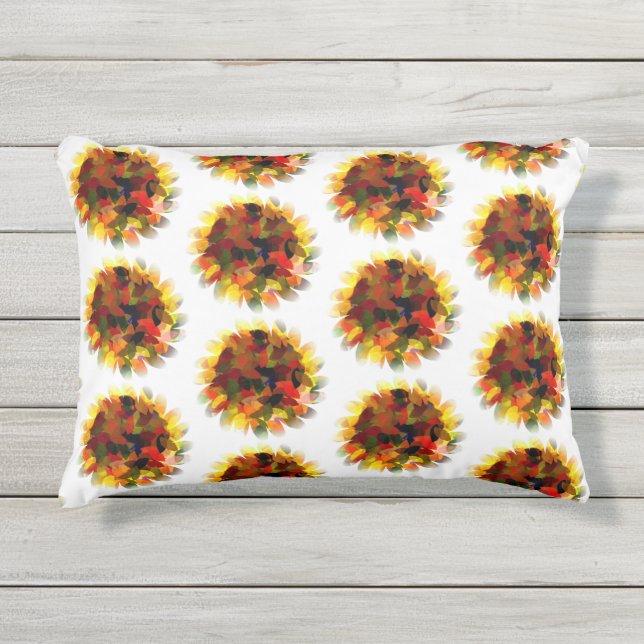 SUNFLOWERS OUTDOOR PILLOW (Front)