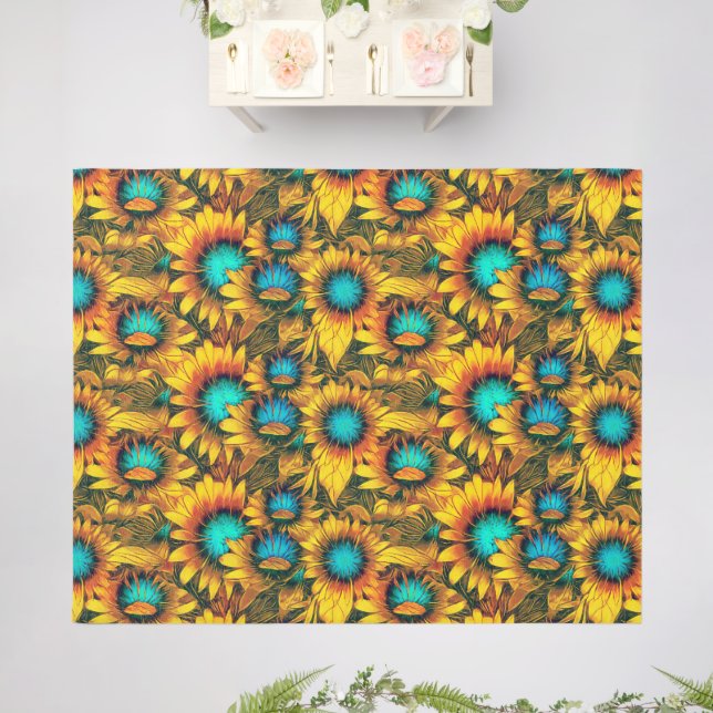 Sunflowers Outdoor Rug (Insitu (Wedding 2))