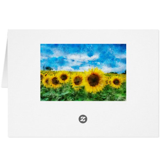 Sunflowers painting (Back Horizontal)