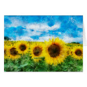 Sunflowers painting (Front Horizontal)