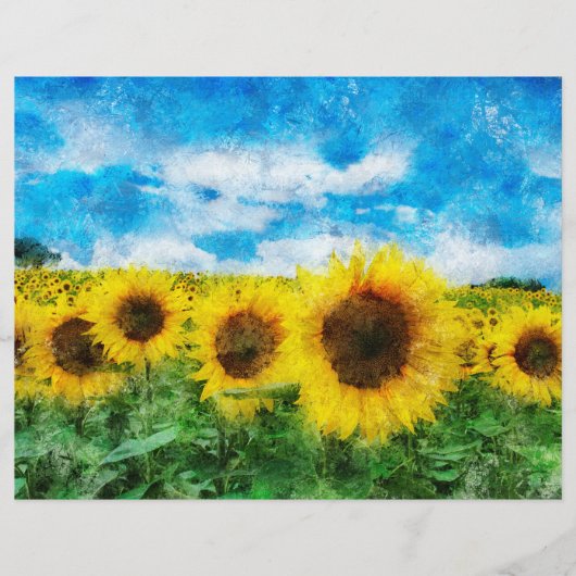 Sunflowers painting (Front)