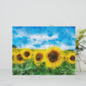 Sunflowers painting (Standing Front)