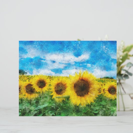 Sunflowers painting (Standing Front)