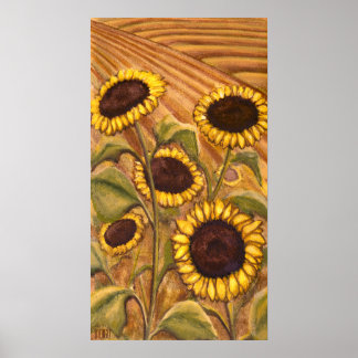 Sunflowers Painting Canadian Landscape Prints