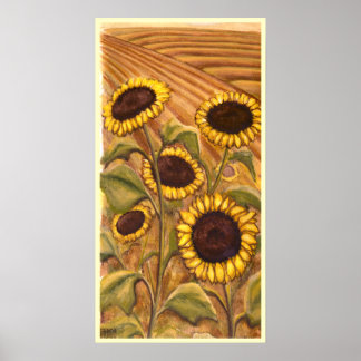 Sunflowers Painting Canadian Landscape Prints