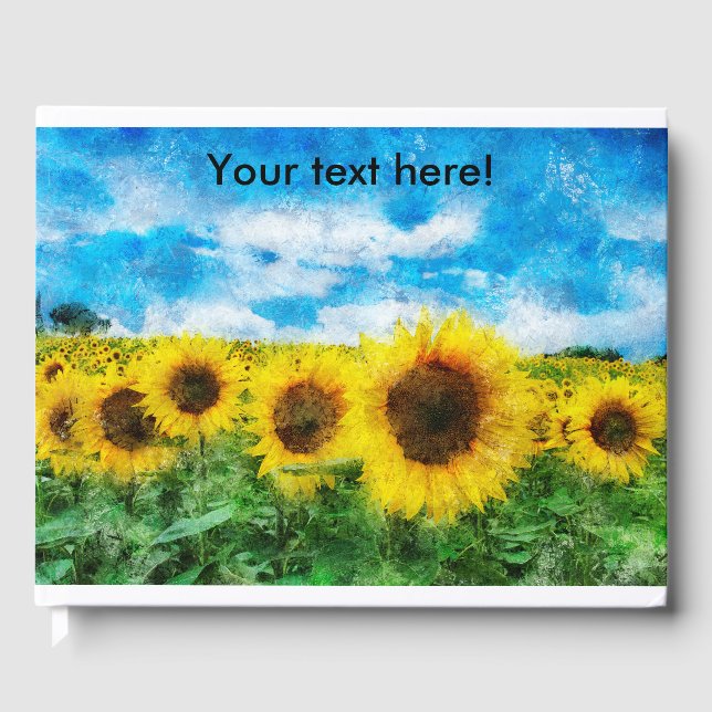 Sunflowers painting guest book (Front)