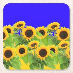 Sunflowers Paper Coasters