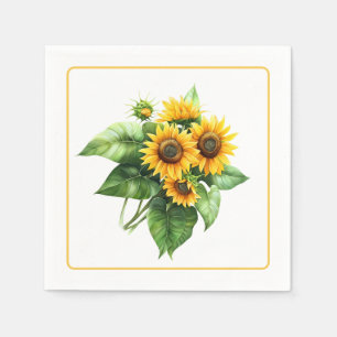 Sunflowers Paper Napkins