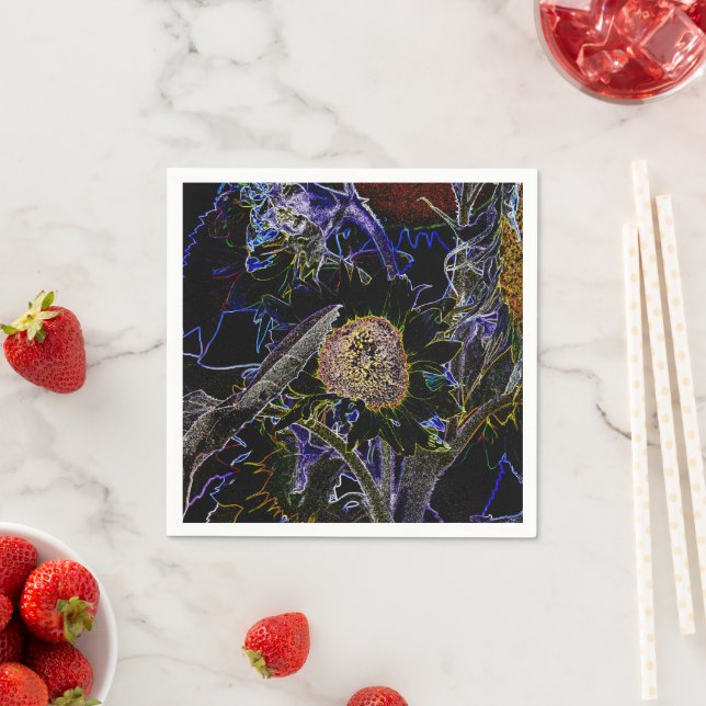 SUNFLOWERS PAPER NAPKINS (Insitu)