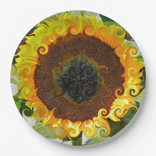 SUNFLOWERS PAPER PLATES (Front)