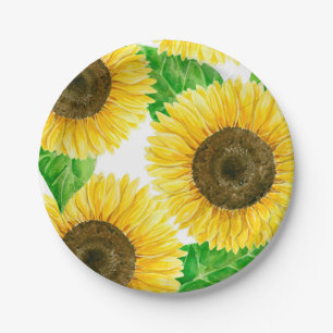 Sunflowers Paper Plates