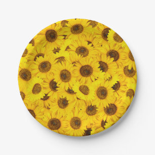 Sunflowers Paper Plates