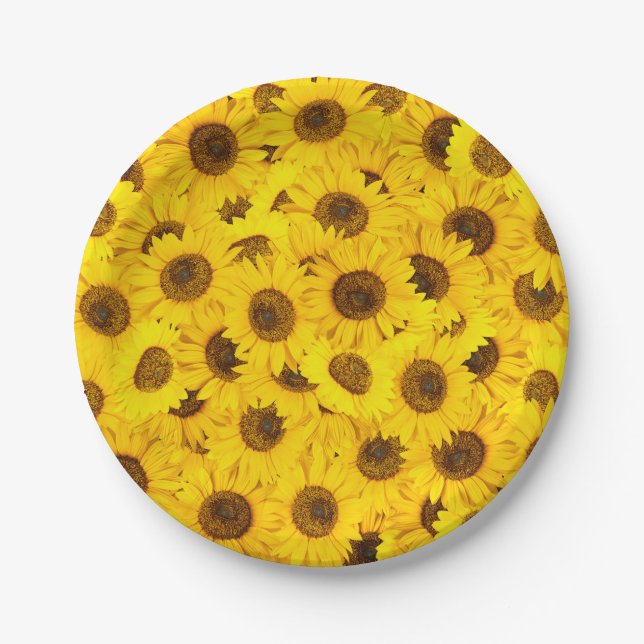 Sunflowers Paper Plates (Front)