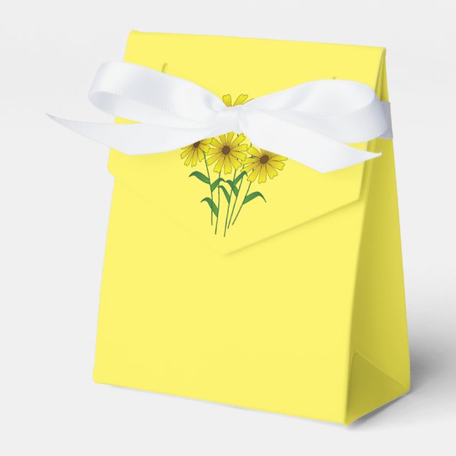Sunflowers Party Favor Box (Front Side)