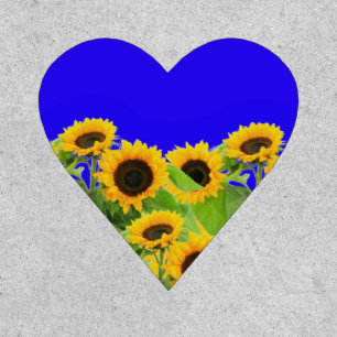 Sunflowers Patch Ukraine Flag Colors - Support
