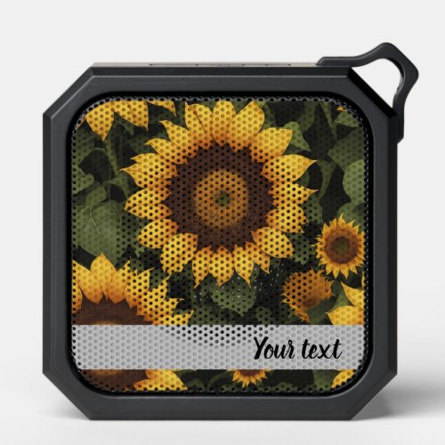 Sunflowers pattern bluetooth speaker