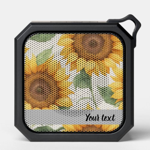 Sunflowers pattern bluetooth speaker