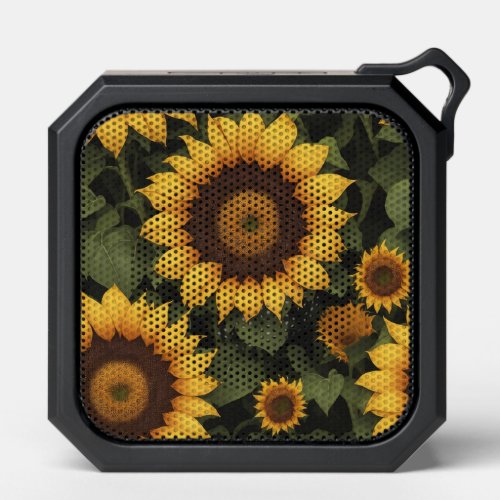 Sunflowers pattern bluetooth speaker